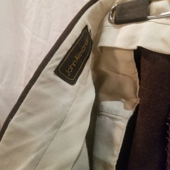 Vintage John Alexander brown wool men's slacks 38 - Picture 7 of 8